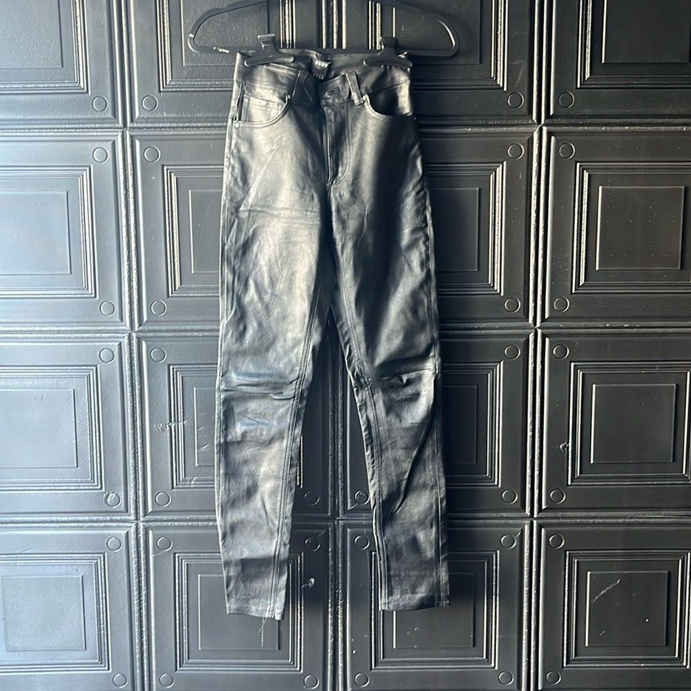 DKNY leather pants